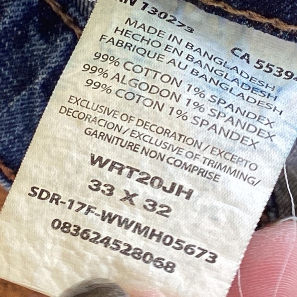 Wrangler Retro Relaxed Bootcut Factory Fading Whiskering Jeans - Picture 11 of 11